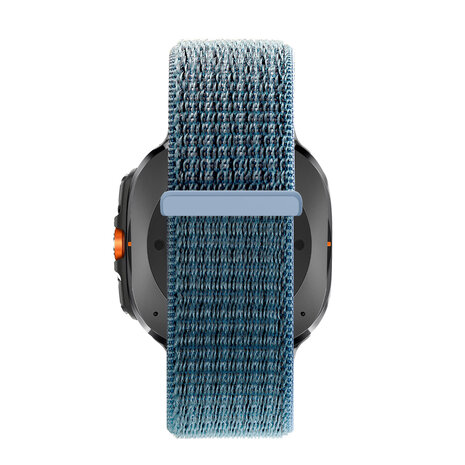 Bandz Bandz Samsung Galaxy Watch Ultra 2025 nylon loop band (blauwgroen)