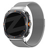 Bandz Bandz Samsung Galaxy Watch Ultra 2025 Milanese loop band (zilver) Bandz Bandz Samsung Galaxy Watch Ultra 2025 Milanese loop band (zilver)
