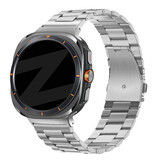 Bandz Bandz Samsung Galaxy Watch Ultra 2025 stalen band 'Classic' (zilver)
