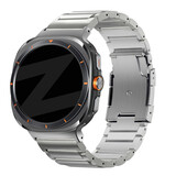 Bandz Bandz Samsung Galaxy Watch Ultra 2025 titanium band 'Classic' (zilver)