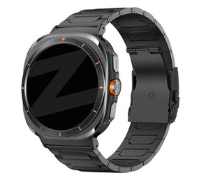 Bandz Bandz Samsung Galaxy Watch Ultra 2025 titanium band 'Deluxe' (zwart)