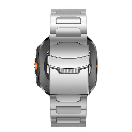 Bandz Bandz Samsung Galaxy Watch Ultra 2025 titanium band 'Deluxe' (zilver)