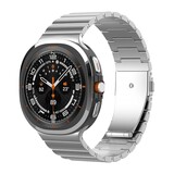 Strap-it® Samsung Galaxy Watch Ultra 2025 'One Bead' titanium band (zilver)