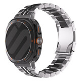 Strap-it® Samsung Galaxy Watch Ultra 2025 'square' titanium band (zilver)