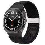Strap-it® Samsung Galaxy Watch Ultra 2025 gevlochten bandje (zwart)