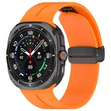 Strap-it® Samsung Galaxy Watch Ultra 2025 sport band met D-buckle (oranje)