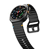 Strap-it® Strap-it Samsung Galaxy Watch Ultra 2025 wave siliconen bandje (zwart) Strap-it® Strap-it Samsung Galaxy Watch Ultra 2025 wave siliconen bandje (zwart)