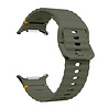 Strap-it® Strap-it Samsung Galaxy Watch Ultra 2025 wave siliconen bandje (legergroen) Strap-it® Strap-it Samsung Galaxy Watch Ultra 2025 wave siliconen bandje (legergroen)