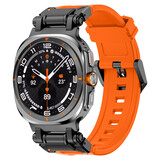 Strap-it® Samsung Galaxy Watch Ultra 2025 'Explorer' TPU band (oranje met zwart)