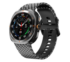 Strap-it® Carbon Fiber Samsung Galaxy Watch Ultra 2025 siliconen bandje