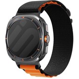 Strap-it® Samsung Galaxy Watch Ultra 2025 Alpine band (zwart/oranje)