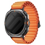 Strap-it® Samsung Galaxy Watch Ultra 2025 outdoor nylon bandje (oranje) Strap-it® Samsung Galaxy Watch Ultra 2025 outdoor nylon bandje (oranje)
