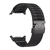 Strap-it® Strap-it Samsung Galaxy Watch Ultra 2025 Wave nylon band met P-buckle (zwart) Strap-it® Strap-it Samsung Galaxy Watch Ultra 2025 Wave nylon band met P-buckle (zwart)