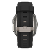 Bandz Bandz Apple Watch liquid siliconen band 'Explorer' (zwart met titanium) Bandz Bandz Apple Watch liquid siliconen band 'Explorer' (zwart met titanium)