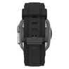 Bandz Bandz Apple Watch liquid siliconen band 'Explorer' (zwart met zwart) Bandz Bandz Apple Watch liquid siliconen band 'Explorer' (zwart met zwart)