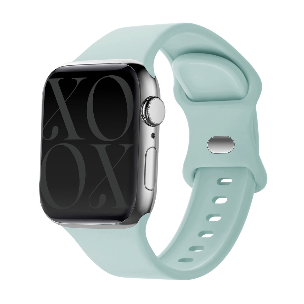 xoxo Wildhearts xoxo Wildhearts Apple Watch siliconen bandje (mintgroen)