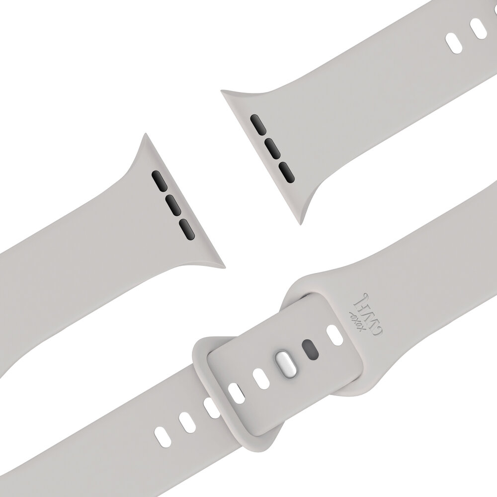 xoxo Wildhearts xoxo Wildhearts Apple Watch siliconen bandje (sterrenlicht)