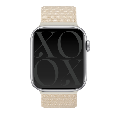 xoxo Wildhearts xoxo Wildhearts Apple Watch nylon bandje (apricot)
