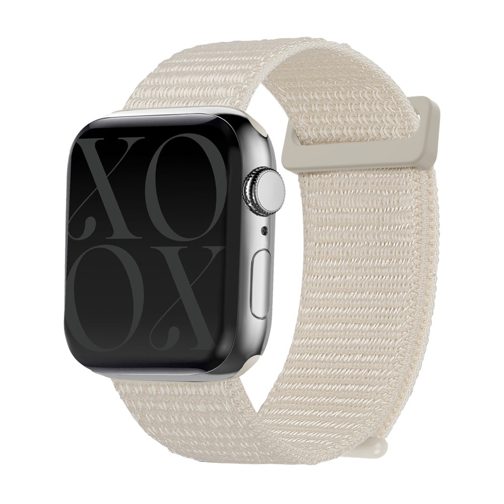 xoxo Wildhearts xoxo Wildhearts Apple Watch nylon bandje (sterrenlicht)