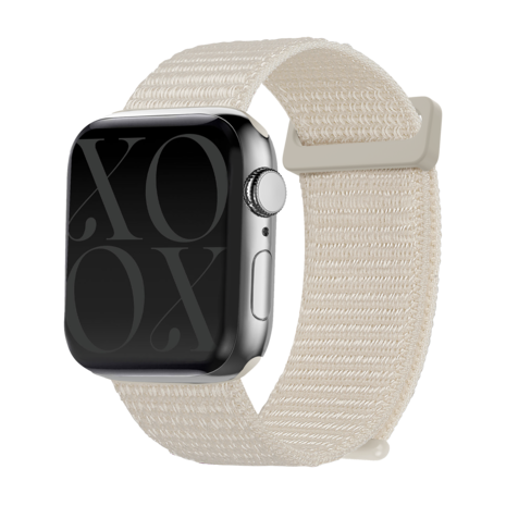 xoxo Wildhearts xoxo Wildhearts Apple Watch nylon bandje (sterrenlicht)