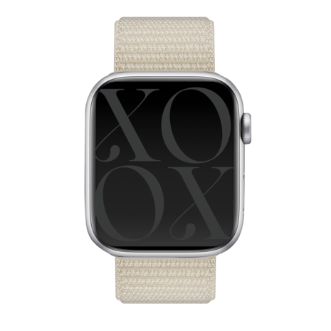 xoxo Wildhearts xoxo Wildhearts Apple Watch nylon bandje (sterrenlicht)