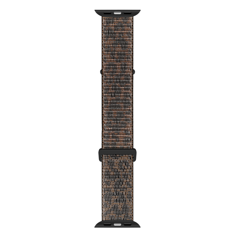 xoxo Wildhearts xoxo Wildhearts Apple Watch nylon bandje (black leopard)