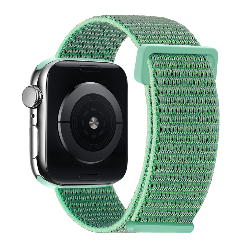 xoxo Wildhearts xoxo Wildhearts Apple Watch nylon bandje (mintgroen)