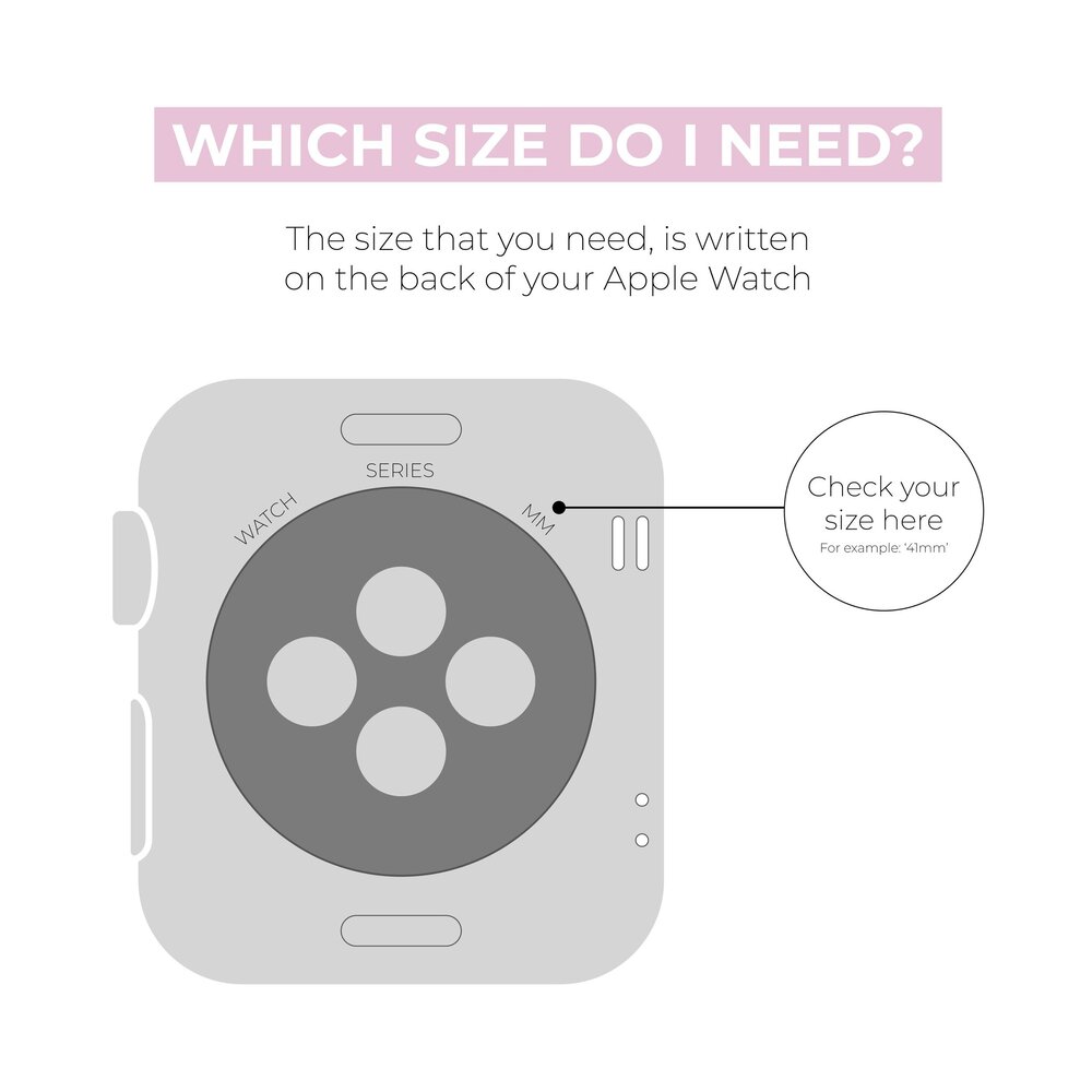 xoxo Wildhearts xoxo Wildhearts Apple Watch nylon bandje (zwart)