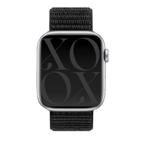 xoxo Wildhearts xoxo Wildhearts Apple Watch nylon bandje (zwart)
