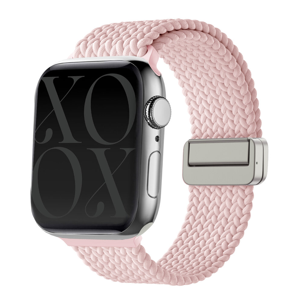 xoxo Wildhearts xoxo Wildhearts Apple Watch braided bandje (roze)