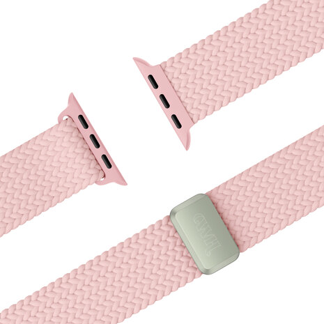 xoxo Wildhearts xoxo Wildhearts Apple Watch braided bandje (roze)