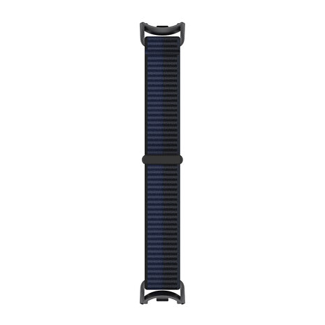 Strap-it® Strap-it Xiaomi Smart Band 8 modern nylon band (donkerblauw)