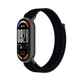 Strap-it® Xiaomi Smart Band 8 modern nylon band (zwart)