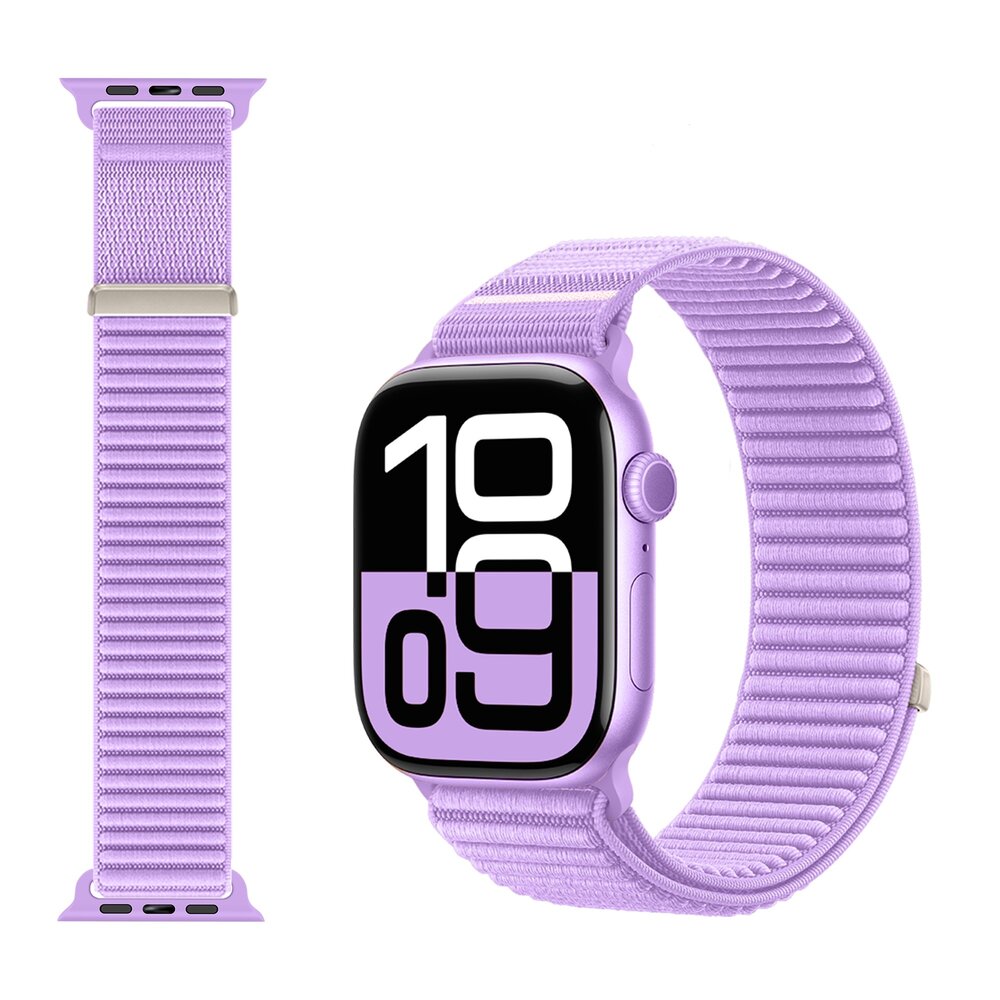 Strap-it® Strap-it Apple Watch wave nylon band (paars) Strap-it® Strap-it Apple Watch wave nylon band (paars)