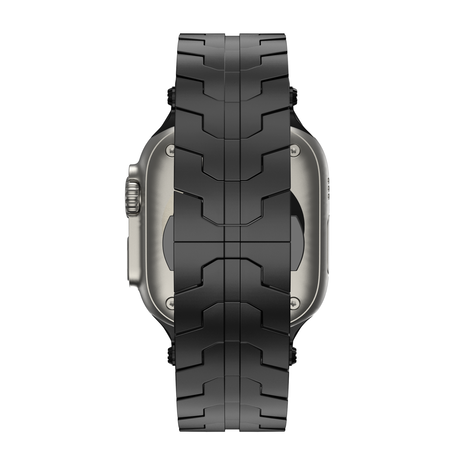 Bandz Bandz Apple Watch metalen grain band 'Deluxe' (zwart)