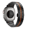 Bandz Bandz Apple Watch metalen grain band 'Deluxe' (zwart/oranje) Bandz Bandz Apple Watch metalen grain band 'Deluxe' (zwart/oranje)