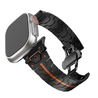 Bandz Bandz Apple Watch metalen grain band 'Deluxe' (zwart/oranje) Bandz Bandz Apple Watch metalen grain band 'Deluxe' (zwart/oranje)