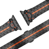 Bandz Bandz Apple Watch metalen grain band 'Deluxe' (zwart/oranje) Bandz Bandz Apple Watch metalen grain band 'Deluxe' (zwart/oranje)