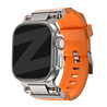 Bandz Bandz Apple Watch siliconen band 'Explorer' (oranje met titanium) Bandz Bandz Apple Watch siliconen band 'Explorer' (oranje met titanium)