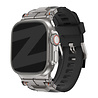 Bandz Bandz Apple Watch liquid siliconen band 'Explorer' (zwart met titanium) Bandz Bandz Apple Watch liquid siliconen band 'Explorer' (zwart met titanium)