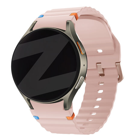 Bandz Bandz Samsung Galaxy Watch 4 40mm wave band 'Easy fit' (lichtroze)