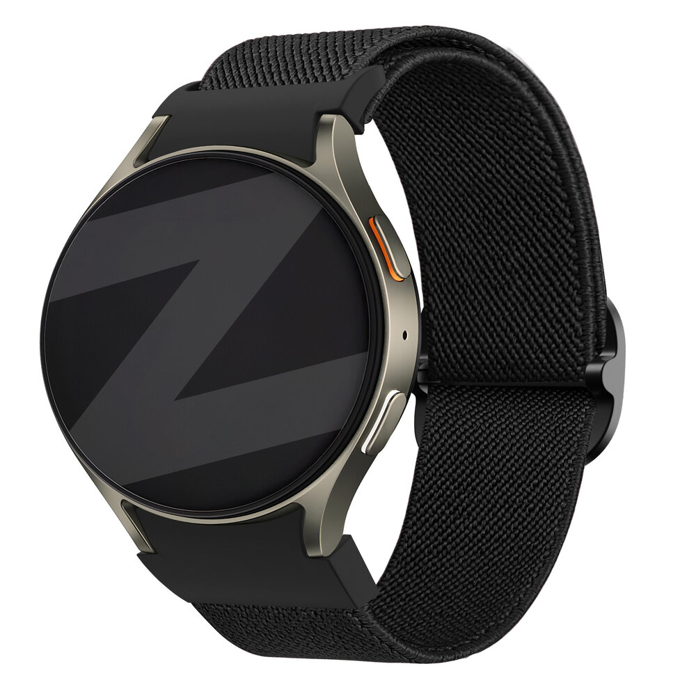 Bandz Bandz Samsung Galaxy Watch 4 40mm elastische band 'Easy fit' (zwart)