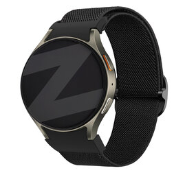 Bandz Bandz Samsung Galaxy Watch 4 40mm elastische band 'Easy fit' (zwart)