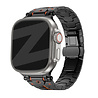 Bandz Bandz Apple Watch metalen grain band 'Deluxe' (zwart/oranje) Bandz Bandz Apple Watch metalen grain band 'Deluxe' (zwart/oranje)