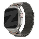 Bandz Bandz Apple Watch rugged Milanese loop band (titanium grijs)
