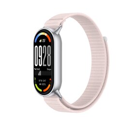 Strap-it® Xiaomi Smart Band 9 modern nylon band (lichtroze) Strap-it® Xiaomi Smart Band 9 modern nylon band (lichtroze)