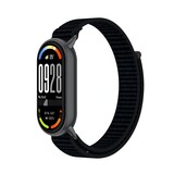 Strap-it® Xiaomi Smart Band 9 modern nylon band (zwart)