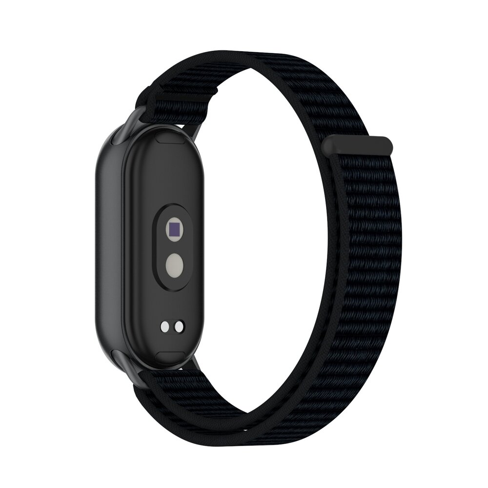 Strap-it® Strap-it Xiaomi Smart Band 9 modern nylon band (zwart)