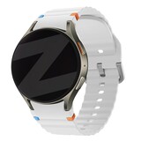 Bandz Bandz Samsung Galaxy Watch 4 Classic 46mm wave band 'Easy fit' (wit)