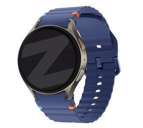 Bandz Bandz Samsung Galaxy Watch 4 Classic 42mm wave band 'Easy fit' (donkerblauw) Bandz Bandz Samsung Galaxy Watch 4 Classic 42mm wave band 'Easy fit' (donkerblauw)